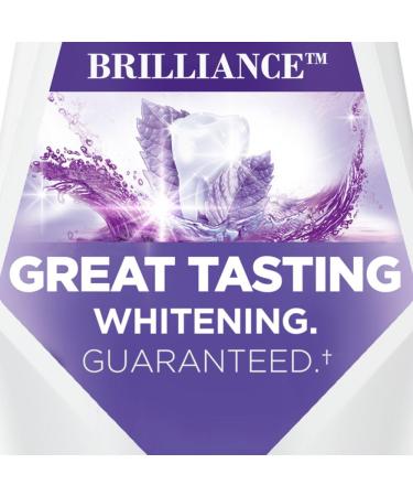 Crest 3D White Brilliance Whitening Mouthwash Alcohol Free Clean Mint 1L (33.7 fl oz) Pack of 6 - Buy Online on GoSupps.com