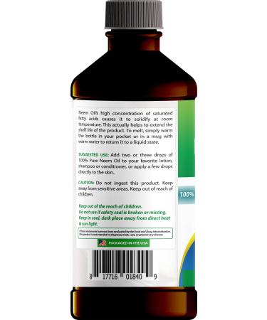 Best Naturals 100% Pure Neem Oil 100% Cold Pressed and Unrefined - 16 OZ (2 Bottles) - Buy Online on GoSupps.com