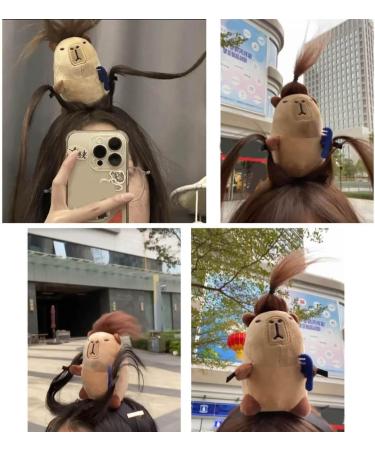 hgnxa Cute Capybara Hairband Cartoon Animal Hairband Hair Hoop for Youngsters and Cosplay Stylish Kids Girls Headdress Jewelry Brown - Buy Online on GoSupps.com