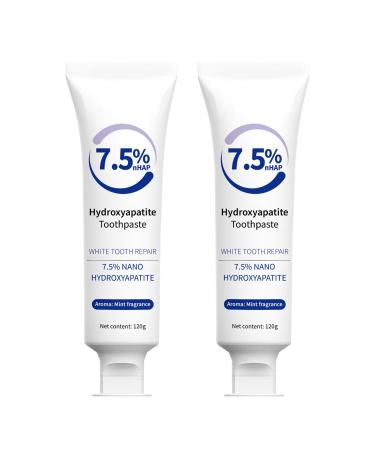 SHINROAD Enamel Protection Toothpaste Hydroxyapatite 120 g teeth whitening stains removal mouth burrs sensitive care 12 pieces oral health to brighten 2 pieces