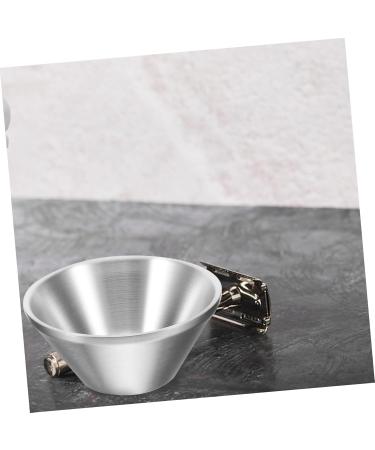 Angoily Stainless Steel Razor Shell & Shaving Cup | Premium Shaving Tool for Men | Durable Metal Bowl & Soap Loop - Buy Online on GoSupps.com