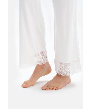 Dagi Women's Viscose Maternity Pyjama Set Ecru 2XL - Comfortable and Stylish Maternity Sleepwear - Buy Online on GoSupps.com