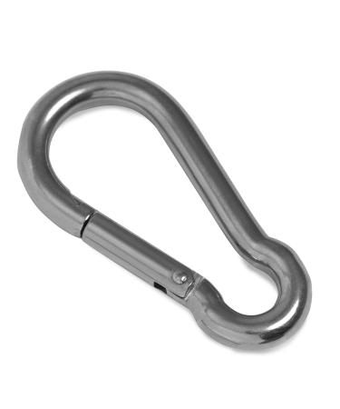HeavyTool fire brigade carabiner hook stainless steel V4A (40x4mm 50x5mm 60x6mm 70x8mm 100x10mm 120x11mm) AISI316 Niro Inox stainless steel 120 x 11mm 2 pieces