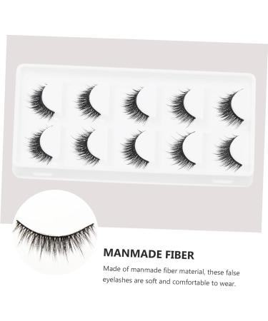 Angoily 10 Pairs Short False Eyelashes Natural Eyelashes Reusable Manmade Eyelashes Art Eyelashes Makeup Eyelash Thick Cross Eyelashes Fake Lashes Fake 6d Artificial - Buy Online on GoSupps.com