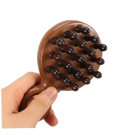 Foytoki Wooden Comb for Curly Hair - Degenerate Ridge Scalp Massager 12x8.3cm - Ideal for Hair and Scalp Health - Buy Online on GoSupps.com