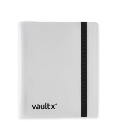 Vault X Binder - 4 Pocket Trading Card Album Folder - 160 Side Loading Pocket Binder for TCG (White)