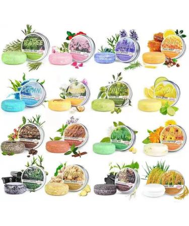 Shampoo Bars Soap for Hair - Natural Solid Shampoo Soap for Dry Damaged Hair (3pcs Ginger) - Buy Online on GoSupps.com