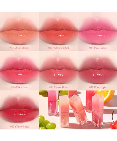 Dasique Juicy Dew Tint (04 Plum Dew) | Long-Wearing Glossy Lip Stain - Vegan & Cruelty-Free - Buy Online on GoSupps.com