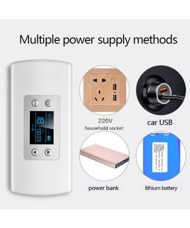 Insulin Cooler Refrigerated Box Portable Refrigerator Case Mini Cooler Insulated Box Reefer Car Constant Temperature 2-8 with Lithium Battery for Travel Car Refrigerator 2xBattery - Buy Online on GoSupps.com