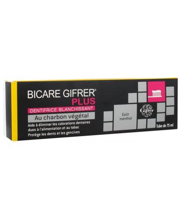 Gifrer Bicare Gifrer Plus whitening toothpaste with vegetable charcoal 75 ml