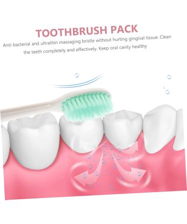 Frcolor 4-Piece Nano Toothbrush Set - Ergonomic Soft Toothbrushes for Adults | Micro Tooth Hygiene & Oral Care - Buy Online on GoSupps.com