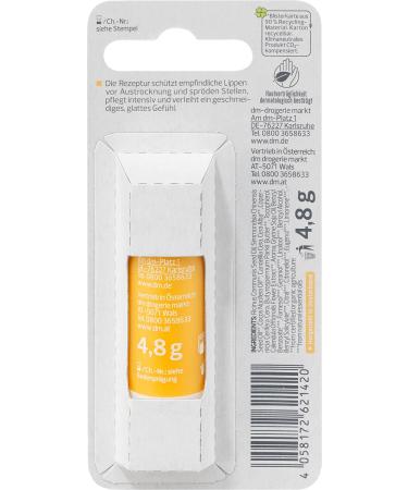 alverde NATURAL COSMETICS Calendula Lip Balm - Nourishing Organic Skincare - 4.8 g | International Shipping Available - Buy Online on GoSupps.com