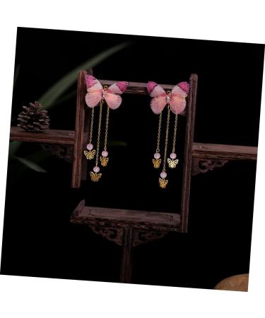 FOMIYES 3 Pairs Hanfu Butterfly Headdress Metallic Hair Clips Tassel Hair Clips Kids Fabric Hairpin Hair Barrettes Hanfu Hair Clip Hairpin with Tassel Accessories Alloy Temperament Child - Buy Online on GoSupps.com