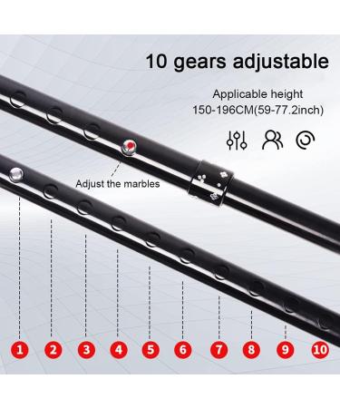 Adult Forearm Crutches Crutches Mobility Device Height Adjustable Aluminum Cane/Black/1 Pair Lucky Star Black 1 Pair - Buy Online on GoSupps.com