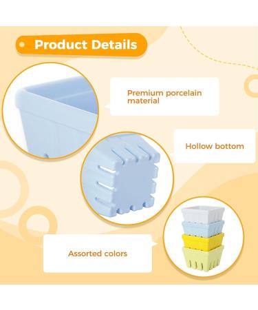 Fruit Basket Fruit Bowl Fruit Basket Farmhouse Square Bowl Rustic Kitchen Decor Fruit Bowls Fruit Baskets Kitchen Bowl Kitchen Organizers and Storage (Color : D Size : 10.5 * 7cm) - Buy Online on GoSupps.com