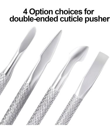 4Pcs Double Ended Cuticle Pusher & Scraper Set for Fingernails and Toenails - Buy Online on GoSupps.com