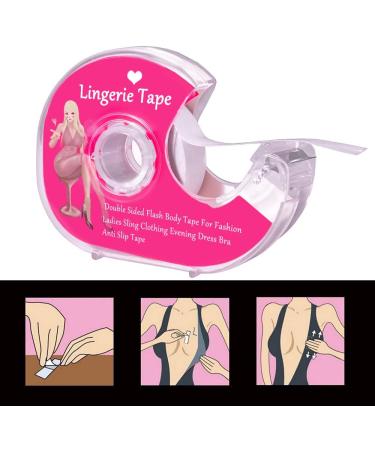 Clear Boob Tape | Strong Double Sided Fabric Tape for Clothes, Dress, Bra, Bikini | 5m/16ft - Buy Online on GoSupps.com