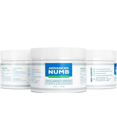 Advanced Numb 5% Lidocaine Pain Relief Cream - 2oz Ointment for Numbing - Made in USA - Buy Online on GoSupps.com