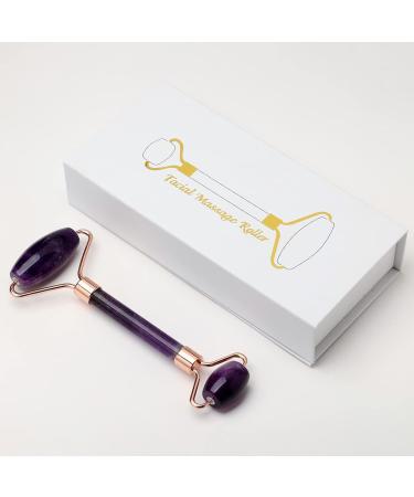 Jade Roller & Amethyst Quartz Facial Massager - Skin Care Tools for Fine Lines Wrinkles and Muscle Relaxation - Buy Online on GoSupps.com