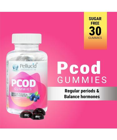 YANG PCOD Gummies for Women Manages Irregular Periods & Hormonal Balance Blueberry Flavour 30 Gummies - Buy Online on GoSupps.com
