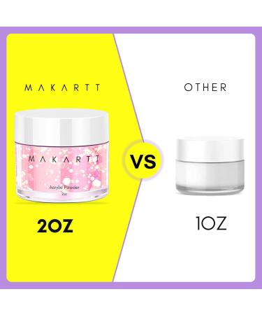 Makartt Purple Glitter Acrylic Powder for Salon-Quality Nail Extensions - No Lamp Needed - Buy Online on GoSupps.com