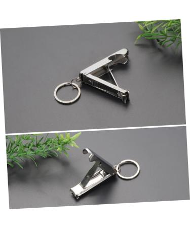 Beavorty Stainless Steel Nail Clippers Stainless Steel Keychain Stainless Steel Bottle Opener Key Chain fold - Buy Online on GoSupps.com