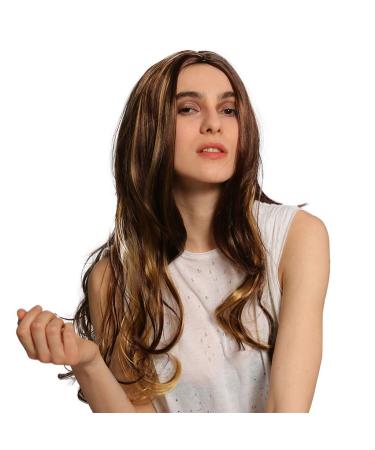 Wig Ladies Long Hair Curly Women Synthetic Brazilian Cosplay Wavy Long Hair 70s 60s 50s 80s