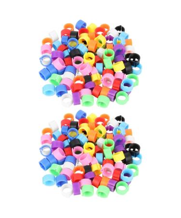 Yardwe Ring 400 Stk Tauben Foot band toys for chicks chicken toys bird ring bird foot pigeon bone pigeon base cake stuff parrot foot pigeon ring carrier yield deaf delivers size 2x2pcs such as imaginedx2stk