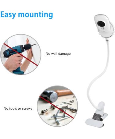Holaca Babyphone Clip Holder for Boifun/GHB/Taktark - Flexible Clips for 3.2 Digital LCD Camera - Buy Online on GoSupps.com