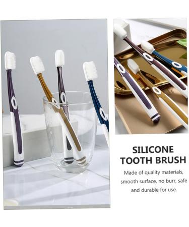 Mobestech 4-St Nano Toothbrush Replacement Heads - Silicone Travel & Household Cleaning Brush (1 Pack) - Soft Gum Care - Buy Online on GoSupps.com