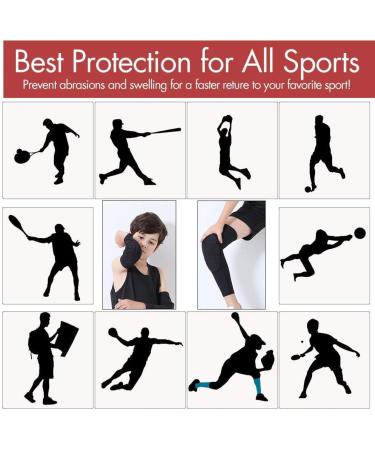 Rejolly Kids Knee and Elbow Pads 4 PCS Youth Honeycomb Compression Sleeves Guards for Sports - Basketball, Baseball, Football, Volleyball - YXL (10-12 Yrs) - Buy Online on GoSupps.com