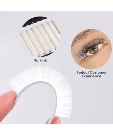 Colored 13mm White D Curl Easy Fan 0.07mm Eyelash Extensions - Self Premade Volume Lash Supplies - Buy Online on GoSupps.com