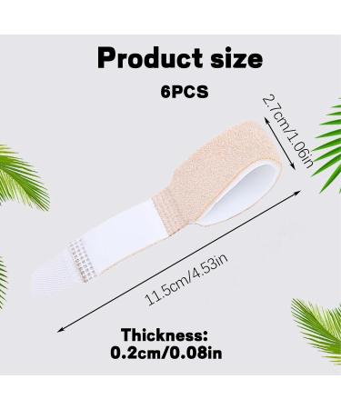 6Pcs Hammer Toe Straightener - Reusable Toe Corrector for Foot Pain Relief in Men and Women - Effective Solution for Hammer, Crooked, Broken, Curled, and Overlapping Toes - Buy Online on GoSupps.com