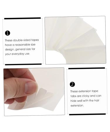 Angoily 5 Sheets Double-sided Tape Sticker for Wig Tape in Hair Extensions Human Hair Two Sided Tape Lace Front Hair System Tape Lace Front Wig Tape Invisible White Adhesive Reissue Block - Buy Online on GoSupps.com
