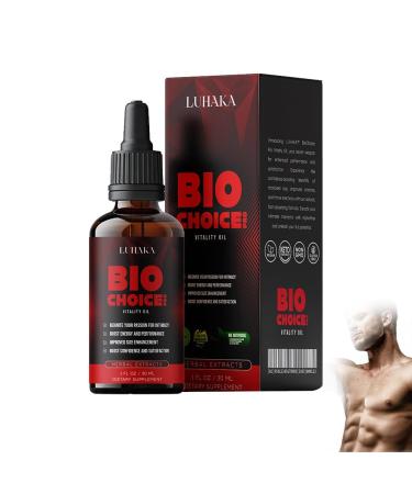 LUHAKA BioChoice Pro Men Vitality Oil Enhance Vitality and Boost Confidence for Men 1Fl Oz (1Bottle 30ml) 1bottle 1 Fl Oz (Pack of 1)