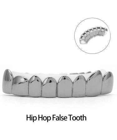 Yuyte Gold Grills for Men & Women - Hip Hop Style Lower Teeth Grillz | Halloween Cosplay Tooth Accessories - Buy Online on GoSupps.com