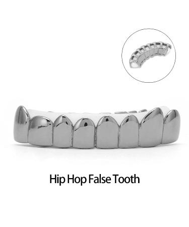 18K Gold Lower Teeth Hip Hop Grills - Halloween Festival Decoration Accessory for Men & Women (Black) - Buy Online on GoSupps.com