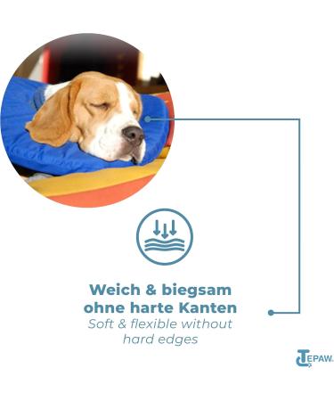Tepaw Premium Dog Collar (Size 4) - EU-Made Protective & Leak-Proof Collar for Post-Surgery Comfort | Soft Fabric Design - Buy Online on GoSupps.com