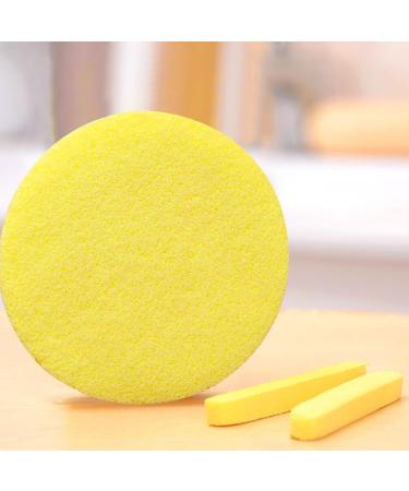 Uonlytech 96pcs Reusable Makeup Removal Sponges | Exfoliating Facial Pads for Cleansing & Makeup Removal - Yellow - Buy Online on GoSupps.com
