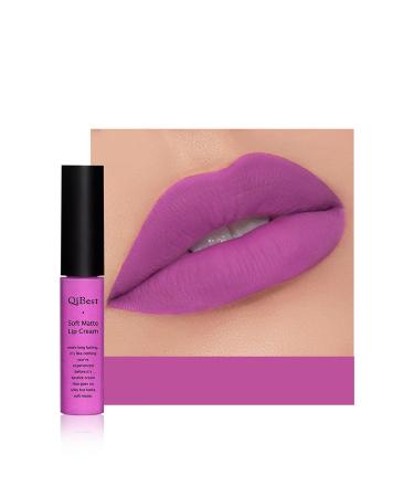 Anifer Velvet Matte Liquid Lipstick Long Lasting and Water Resistant Non-stick Lip Gloss (Violet Color 606)