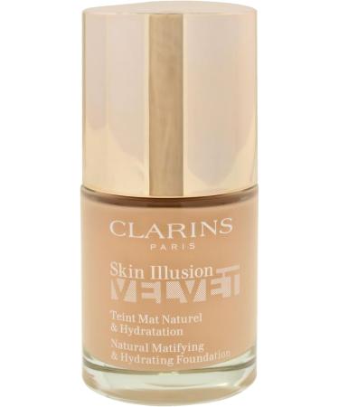 Skin Illusion Velvet Foundation - 106N Vanilla by Clarins for Women - 1 oz Foundation - Buy Online on GoSupps.com