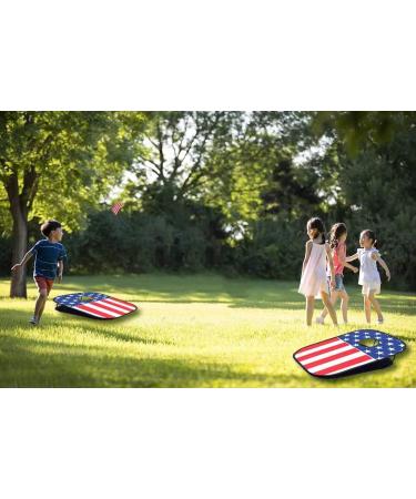 Portable Collapsible Cornhole Set - Family Bean Bag Toss Game for Outdoor/Indoor Fun, Lawn Parties, Camping - 3x2 Feet - Buy Online on GoSupps.com