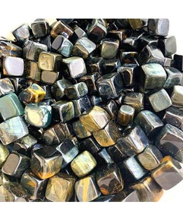 Natural Crystal Rough 100g Natural Cube Blue Tiger Eye Stones Crystal Gravel Minerals Stones and Crystals - Buy Online on GoSupps.com