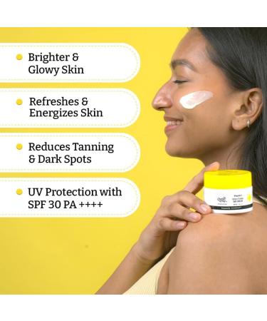 Chemist at Play Brightening Day Cream | SPF | Face Cream | Skin Brightening & Moisturisation | 30X Vitamin C with Camu Camu | Mineral Oil & Petroleum Free | Lightweight | 50g - Buy Online on GoSupps.com