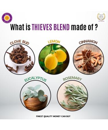 Deve Herbes Thieves Essential Oil Blend 30ml & Pre-Diluted Roll-On 10ml | Multipurpose Aromatherapy for Global Shipping - Buy Online on GoSupps.com