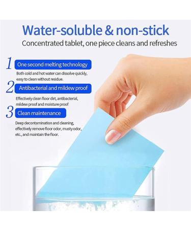 120Pcs Floor Cleaning Tablets Multifunctional Tiles Concentrated Soluble Cleaner Tablet Water-Soluble Floor Cleaning for Wall Tiles Hardwood Tile Purple - Buy Online on GoSupps.com