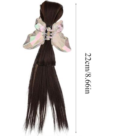 Natural Looking Shuttlecock Head Clip Easy To Use Butterfly Hair Claws Hairpin Accessory For Fashionable Women Black - Buy Online on GoSupps.com