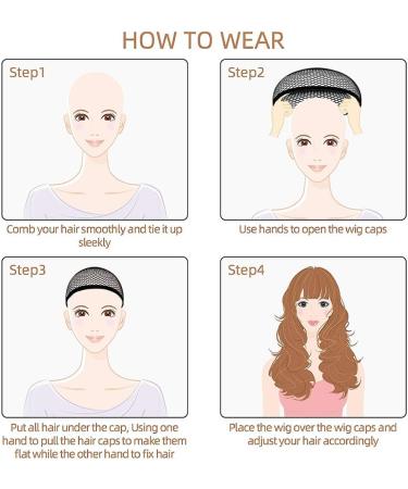 URAQT Wig Caps - 8 Pcs Stretchy Nylon Stocking Caps for Women Men - Breathable Wig Net Cap for Long Short Hair - 4 Mesh Black+4 Beige - Buy Online on GoSupps.com