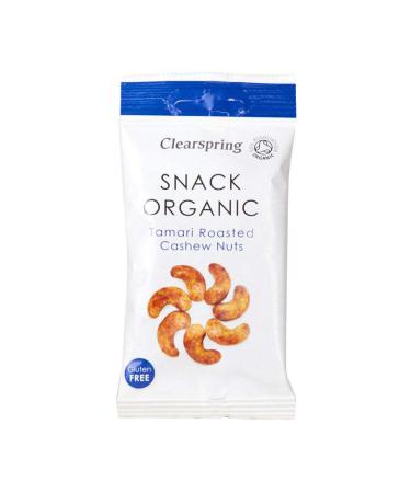 Clearspring Clearspring Organic Tamari Roasted Cashew Nuts Snack 6 x 30 g