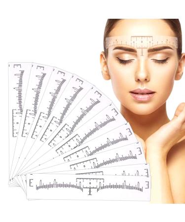 Eyebrow Ruler 100Pcs Disposable Microblading Eyebrow Rulers Sticker Tattoo Microblade Measureing Tool